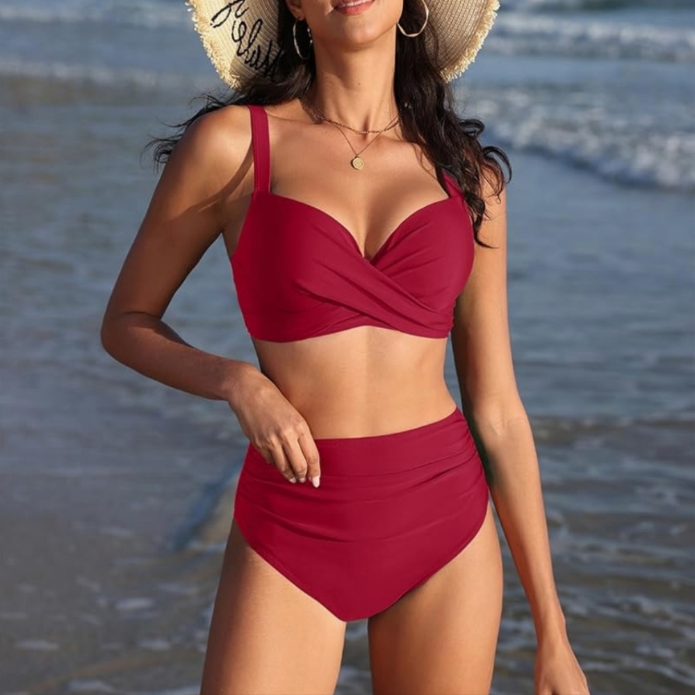 Stylish Red Bikini Set
